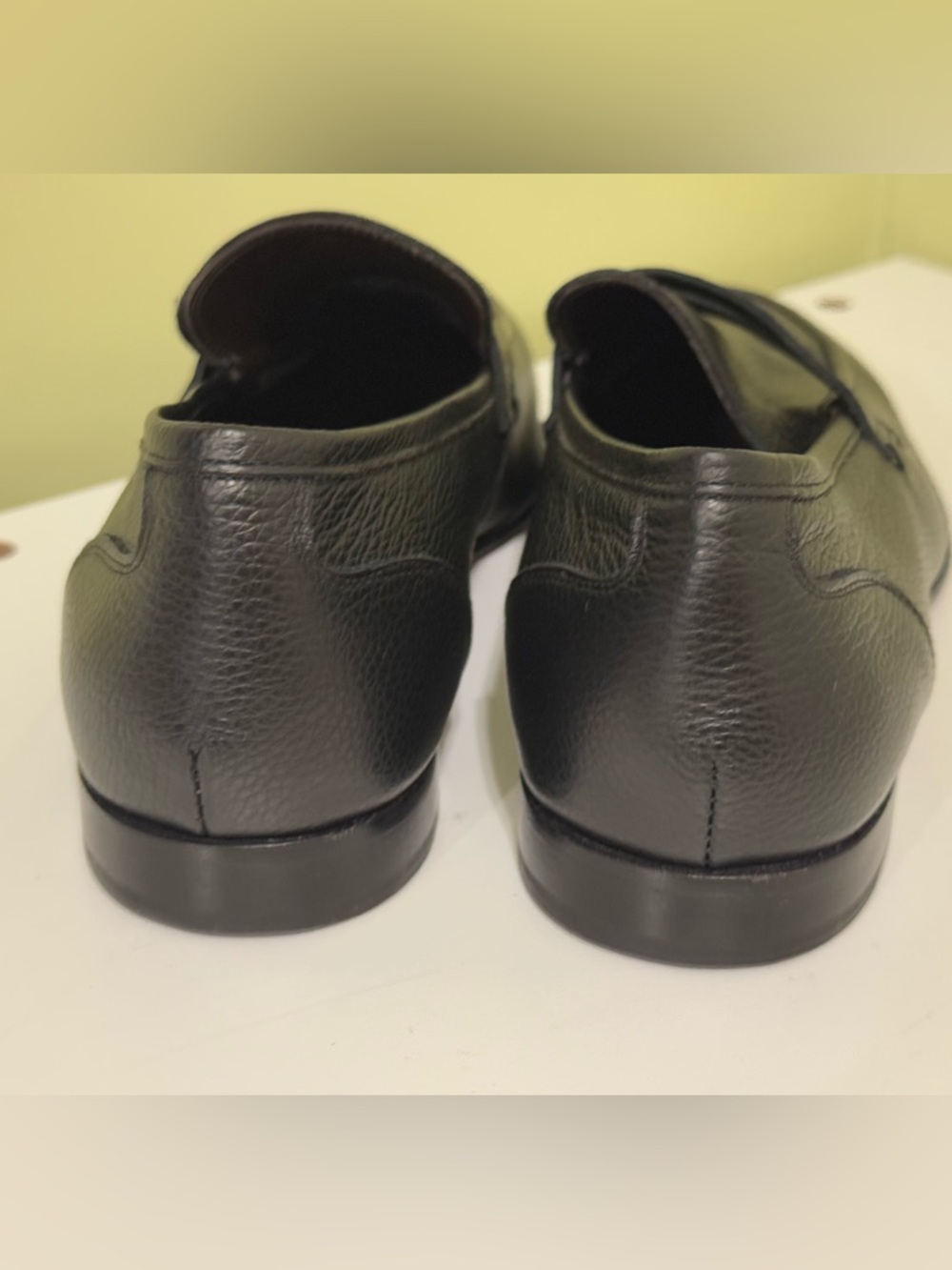 To Boot New York Ravello black Leather Loafers size 9.5 men H20N6 - Picture 9 of 11